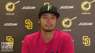 Yu Darvish Reviews First San Diego Padres Start, Mentoring Young Pitchers & Splitter Development