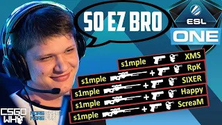 The BEST of s1mple ESL One COLOGNE 2020