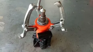making hydraulic puller from a hydraulic car jack (tự chế cảo thuỷ lực)