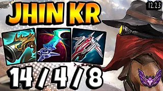 Jhin ADC vs Ashe / Korea Master / Patch 12.23 / Season 12 [ 14 / 4 / 8 ]  🔰