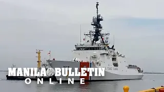 US Coast Guard cutter Midgett arrives in Manila for a joint search and rescue exercise with PCG