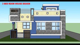 30 X 42 HOUSE DESIGN II 3 BHK HOUSE PLAN II 30 X 42 GHAR KA DESIGN