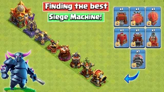 Town Hall 16 Max Defense Vs Every Max Siege Machine | Clash of Clans