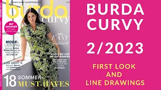 Burda Curvy May 2023 (Issue 2/2023) First Look and Line Drawings