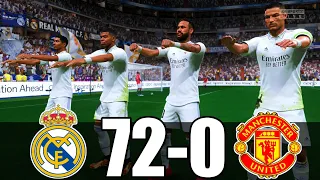 FIFA 23 - MESSI, RONALDO, MBAPPE, NEYMAR, ALL STARS | REAL MADRID 72 - 0 MANCHESTER UNITED