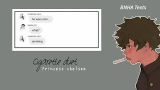 bnha/mha text lyric prank 'cigarette duet - princess chelsea' (deku x bakugo) // deku angst(?)