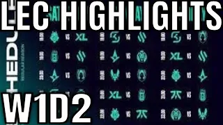 LEC Winter 2023 W1D2 Highlights ALL GAMES - SK vs BDS, AST vs MAD, VIT vs TH, XL vs KOI, FNC vs G2