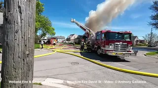 Structure Fire David Street Welland