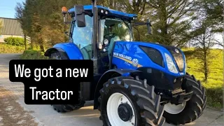 New Tractor for the farm #farming #sheep #cows #tractors #newholland #lambs #ireland #irish #farmer