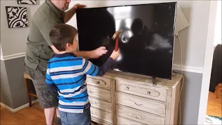 kid Smashes Dad's NEW 50-Inch TV! - FULL VIDEO