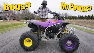 Yamaha Blaster Bogs and Has No Power (Fixed In 10 Minutes)