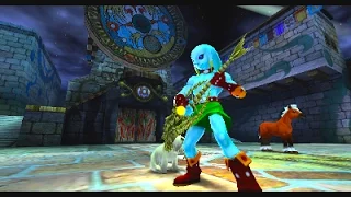 Clock Town and Gerudo Valley theme played on Majora's Mask 3D Zora Link