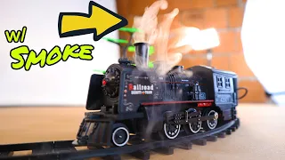 Unboxing dan uji Scale Train Set (Perangkat Kereta Api Lokomotif Uap)