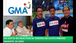 VIC SOTTO MAY TAMPO NGA BA SA GMA?!! IWAS SA TANONG KUNG GUSTO PA NILANG MANATILI SA GMA