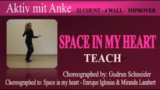 Space in my heart - Line Dance -  Gudrun Schneider - teach and learn with Anke