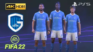 FIFA 22 PS5 - KRC Genk - Game Faces - 4K 60FPS HDR Gameplay