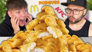 Care sunt CEI MAI BUNI NUGGETS? *KFC, McDonald's, Popeyes* cu RobyNET