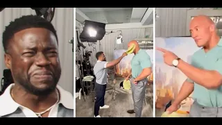 Дуэйн Джонсон и Кевин Харт играют на пощёчину Блином 😂😂 Dwayne Johnson VS Kevin Hart Challenge😂😂