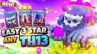 Best Th13 Ground Attack | Th13 Yeti Witch Bat Spell War Attack Strategy | Clash of Clans