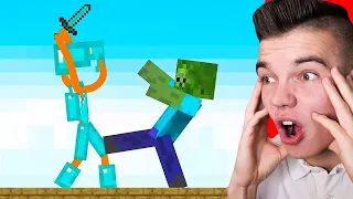 Reaguję na NAJLEPSZĄ ANIMACJĘ STICK WALK Z MINECRAFTA NA ŚWIECIE