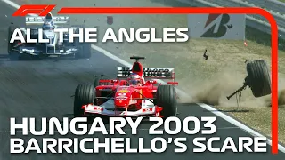 Big Scare For Barrichello | All The Angles | 2003 Hungarian Grand Prix