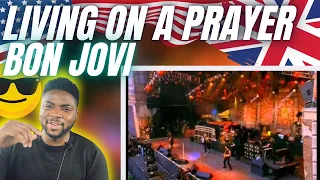 🇬🇧BRIT Reacts To BON JOVI - LIVING ON A PRAYER LIVE AT WEMBLEY!
