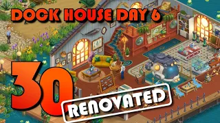 HOMESCAPES GAMEPLAY - THE LAKE HOUSE - DAY 30 - DOCK HOUSE DAY 6