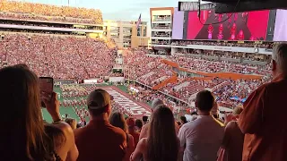 UT Football home game team entry