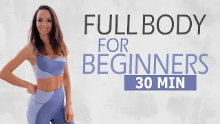 30 MIN FULL BODY WORKOUT FOR BEGINNERS / No Jumping & Neighbourfriendly | Katja Seifried