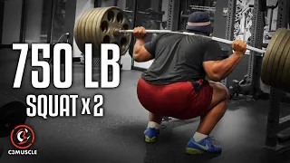 750 lb Squat x 2 | @C3Muscle