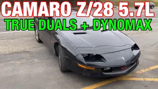 1995 Chevy Camaro Z/28 5.7L V8 TRUE DUAL EXHAUST w/ DYNOMAX RACE BULLETS!