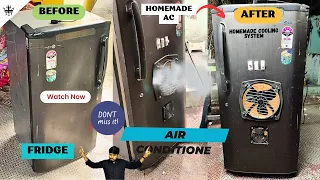 How to make AC using old fridge| air cooler Air Conditioner At Home Fast freezing Ac #shorts  #viral