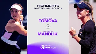 Viktoriya Tomova vs. Elizabeth Mandlik | 2023 Nottingham Round 1 | WTA Match Highlights