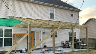 Building a patio roof
