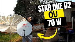 STAR ONE D2 ou 70W | Para qual satélite devo apontar | Nova Antena Parabólica