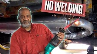 Super Easy MUFFLER REPLACEMENT with NO WELDING