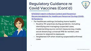 COVID19 Legal Update:  Mandatory Vaccination Policies