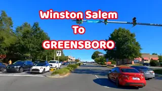 DRIVING FROM HANES MALL AREA IN WINSTON SALEM TO GREENSBORO NC
