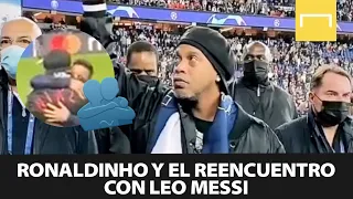 ¡Ronaldinho regresó al Parque de los Príncipes! 🔙🏟️ | El reencuentro con Leo Messi