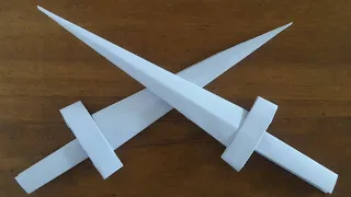 Paper Sword / Learn how to make a beautiful paper sword only with paper