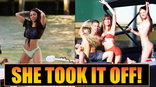 She Did It! HOT Euro Models At The Miami River | BOAT ZONE