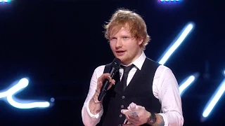 Ed Sheeran Wins MasterCard Album Of The Year | BRIT Awards 2015