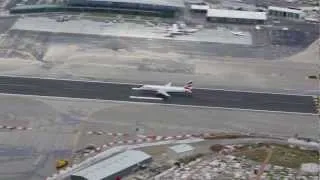 British Airways Airbus A320 Takeoff from Gibraltar