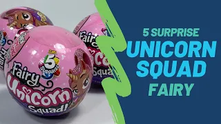 Zuru 5 Surprise Fairy Unicorn Squad Unboxing Toy Review | TadsToyReview