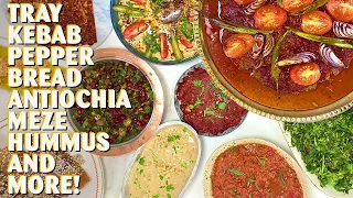 A Feast You SHOULDN'T Miss!😍 Grand Antiochia Turkish Dinner Meze, Pepper Bread, Hummus, Tray Kebab!😱