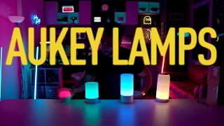 EVERY AUKEY TABLE LAMP Review & Comparison: TOUCH RGB FUN!!!