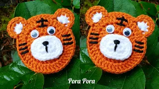 Crochet Tiger Applique I Crochet Animal Applique