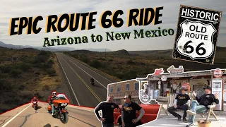 Riding Route 66 from Arizona to New Mexico! | Entire Route 66 Ride - Part 2 | Motorcycle Road Trip