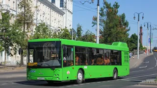 Поездка на автобусе МАЗ-203.047 №АМ 6972-2/Trip by bus MAZ-203.047 №AM 6972-2