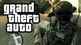 GTA 4: Call of Duty in GTA! - (Soldier + Terrorist Mod Funny Moments)